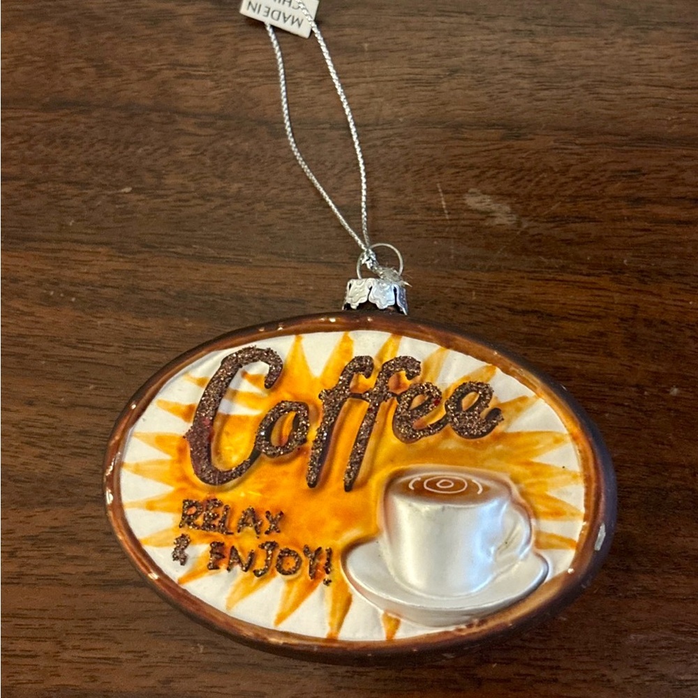 Christmas Ornament Circa 2000s “Coffee”